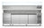 PremiumLine Pizzeria Kühltisch EN60x40 - 3 Türen und Schubladenblock (-2°+8°C) + Vitrine 1/3 + AP