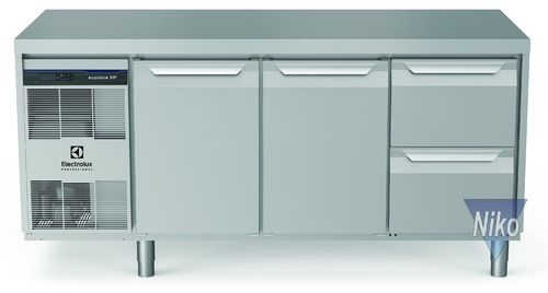 Electrolux ecostore HP Premium Kühllagertische -2°C+10°C - 2 Türen / 2 Schubladen - 440 Liter