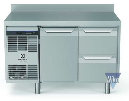 Electrolux ecostore HP Premium Kühllagertische -2°C+10°C - 1 Tür / 2 Schubl. mit Aufkantung - 290 L