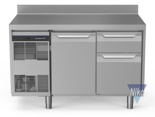 Electrolux ecostore HP Premium Kühllagertische -2°C+10°C - 1 Tür / 3 Schubl. mit Aufkantung - 290 L