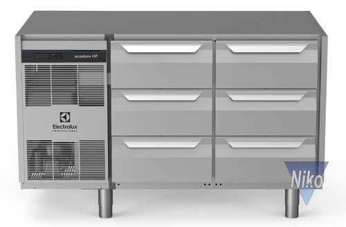 Electrolux ecostore HP Premium Kühllagertische -2°C+10°C - 6 Schubladen ohne Arbeitsplatte - 290 L
