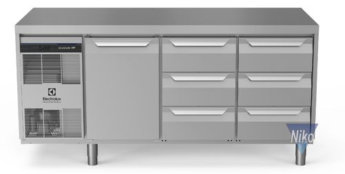 Electrolux ecostore HP Premium Kühllagertische -2°C+10°C - 1 Tür / 6 Schubladen - 440 Liter